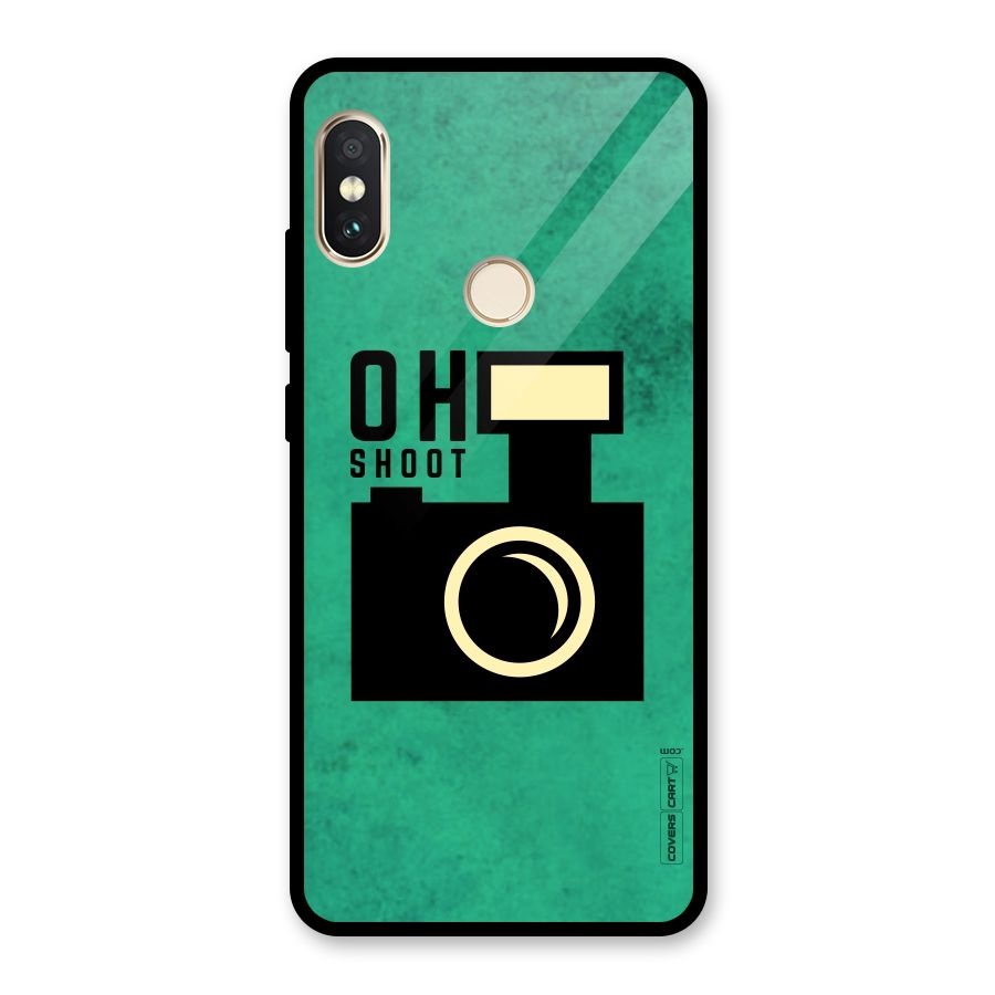 Oh Shoot Glass Back Case for Redmi Note 5 Pro