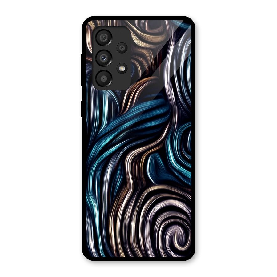 Oil Paint Artwork Glass Back Case for Galaxy A33 5G