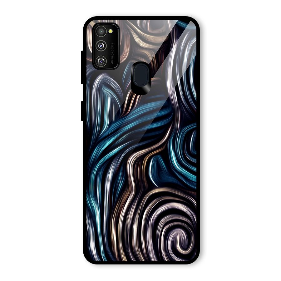 Oil Paint Artwork Glass Back Case for Galaxy M30s
