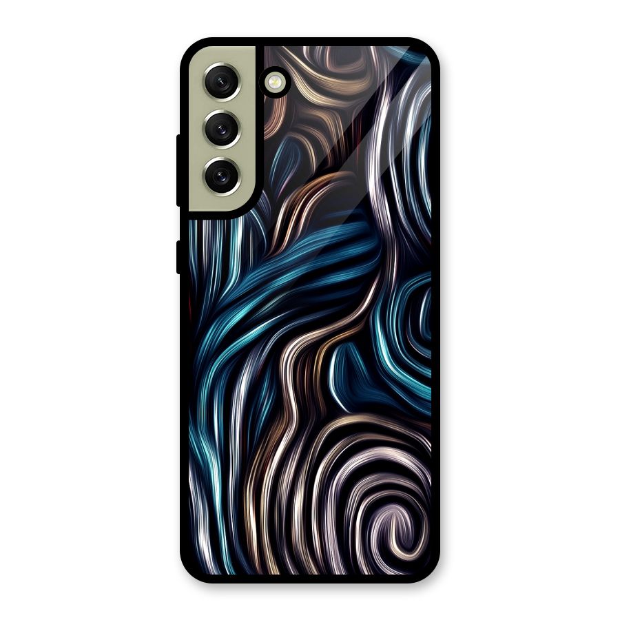 Oil Paint Artwork Glass Back Case for Galaxy S21 FE 5G