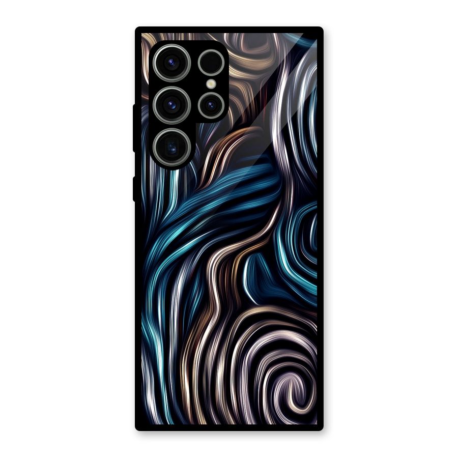 Oil Paint Artwork Glass Back Case for Galaxy S23 Ultra