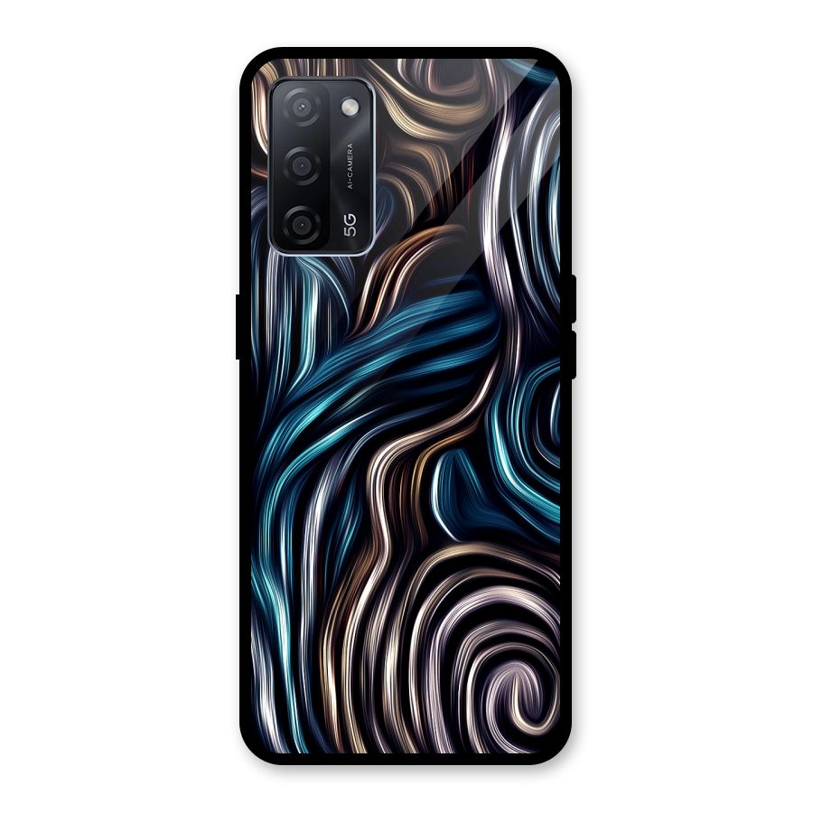 Oil Paint Artwork Glass Back Case for Oppo A53s 5G