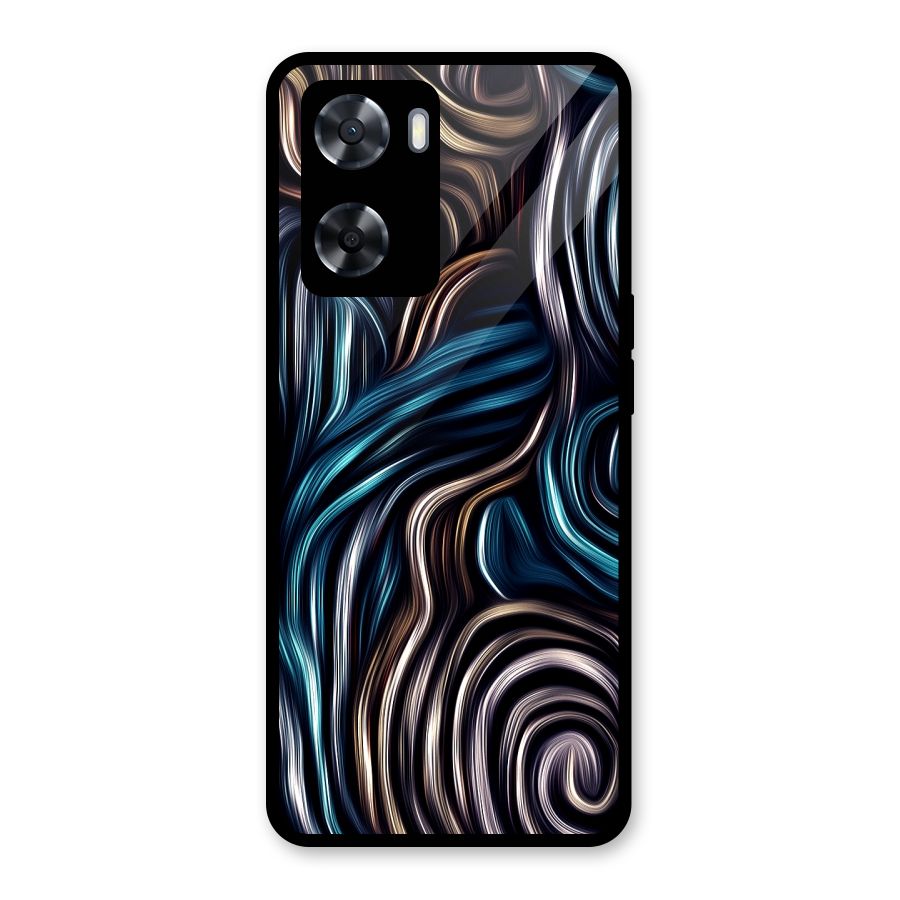 Oil Paint Artwork Glass Back Case for Oppo A57 2022