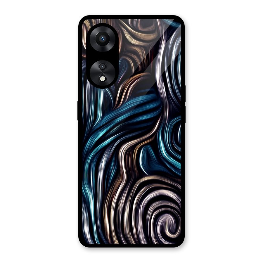 Oil Paint Artwork Glass Back Case for Oppo A78