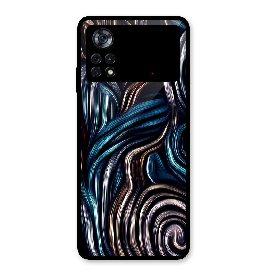 Oil Paint Artwork Glass Back Case for Poco X4 Pro 5G