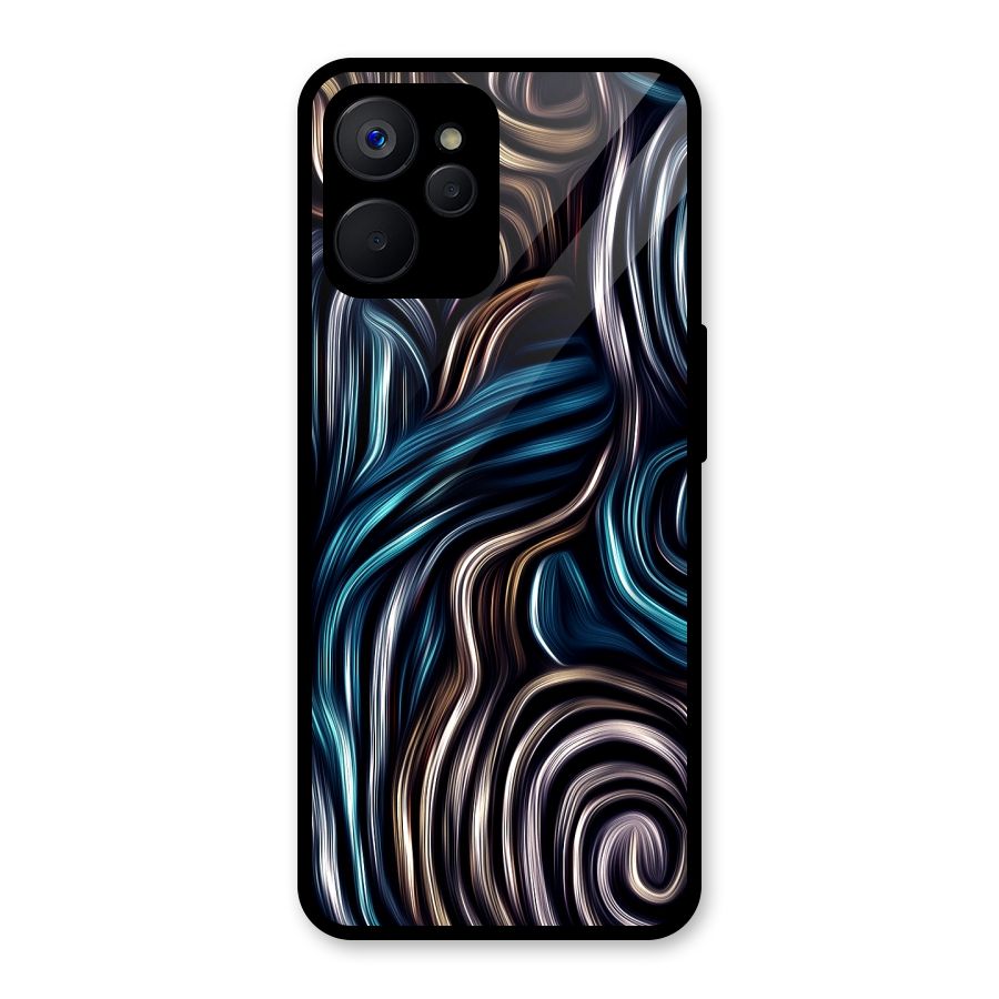 Oil Paint Artwork Glass Back Case for Realme 9i 5G