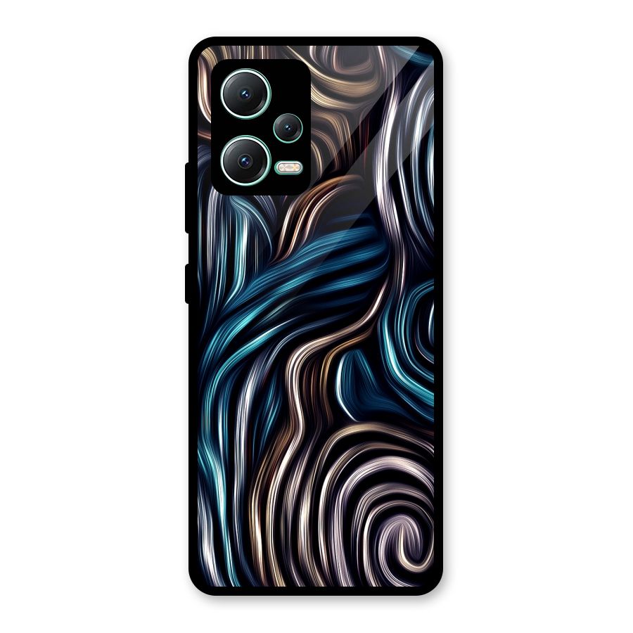 Oil Paint Artwork Glass Back Case for Redmi Note 12 5G