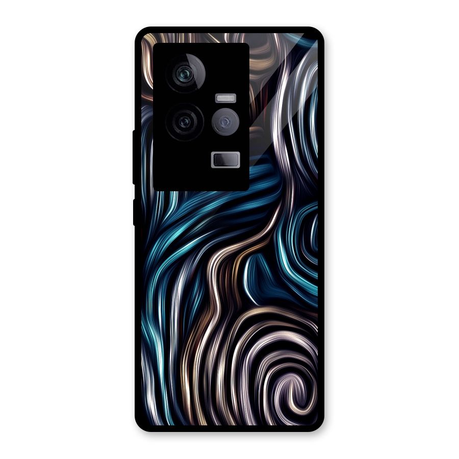 Oil Paint Artwork Glass Back Case for Vivo iQOO 11 5G