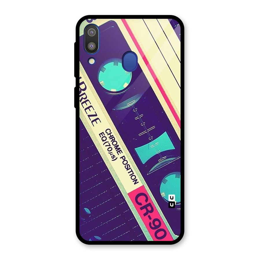 Old Casette Shade Glass Back Case for Galaxy M20