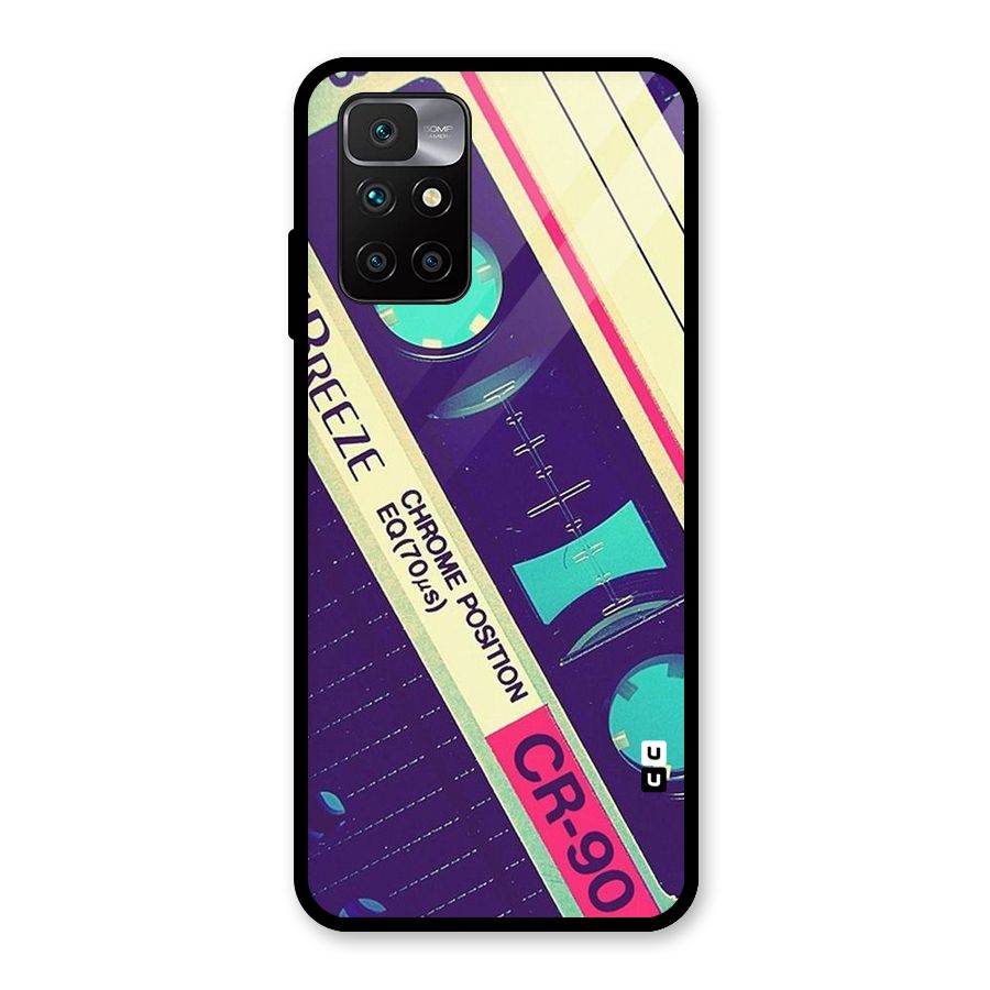 Old Casette Shade Glass Back Case for Redmi 10 Prime