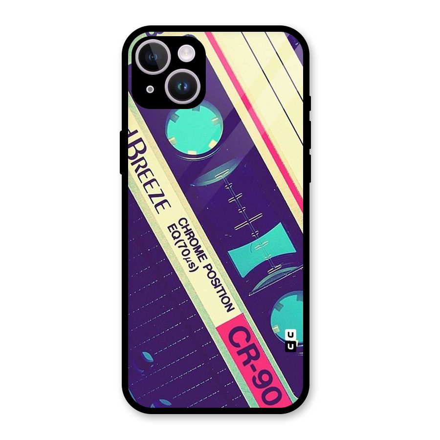 Old Casette Shade Glass Back Case for iPhone 14 Plus