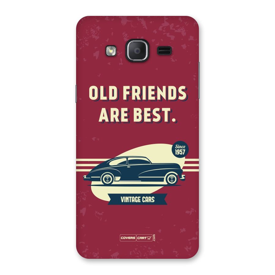 Old Friends Vintage Car Back Case for Galaxy On7 2015