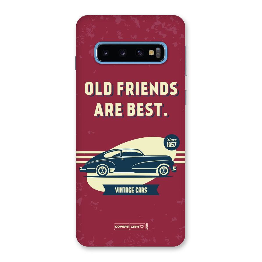 Old Friends Vintage Car Back Case for Galaxy S10