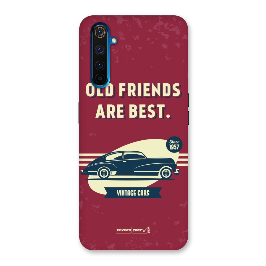 Old Friends Vintage Car Back Case for Realme 6 Pro