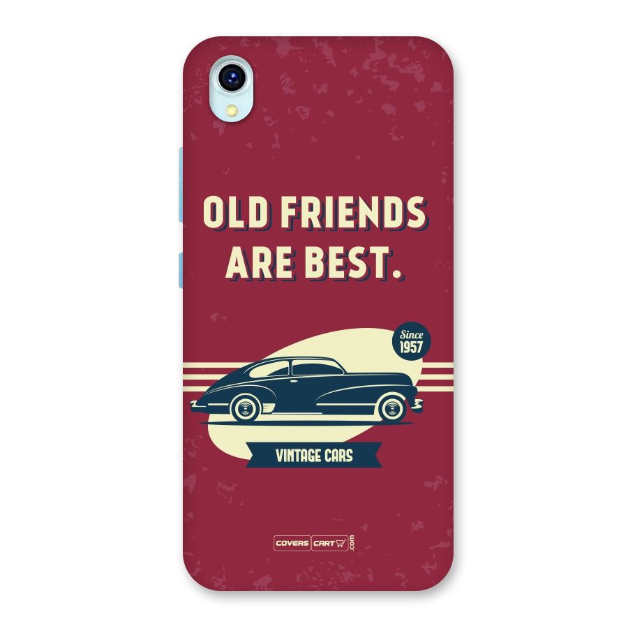 Old Friends Vintage Car Back Case for Vivo Y1s