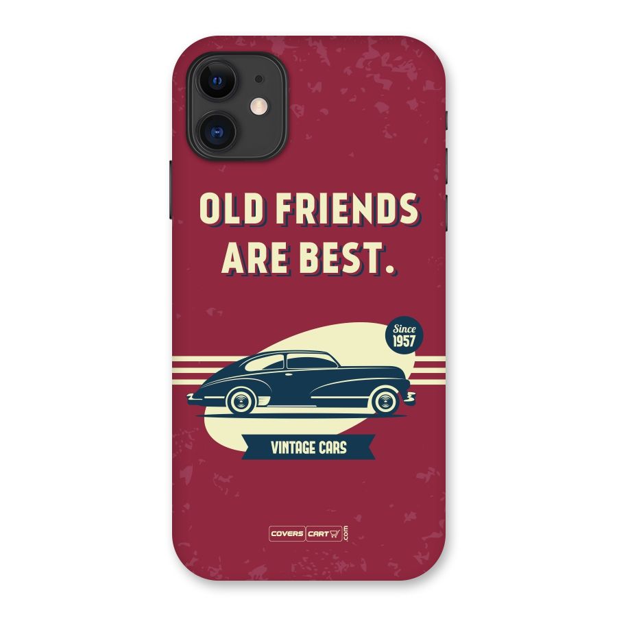 Old Friends Vintage Car Back Case for iPhone 11