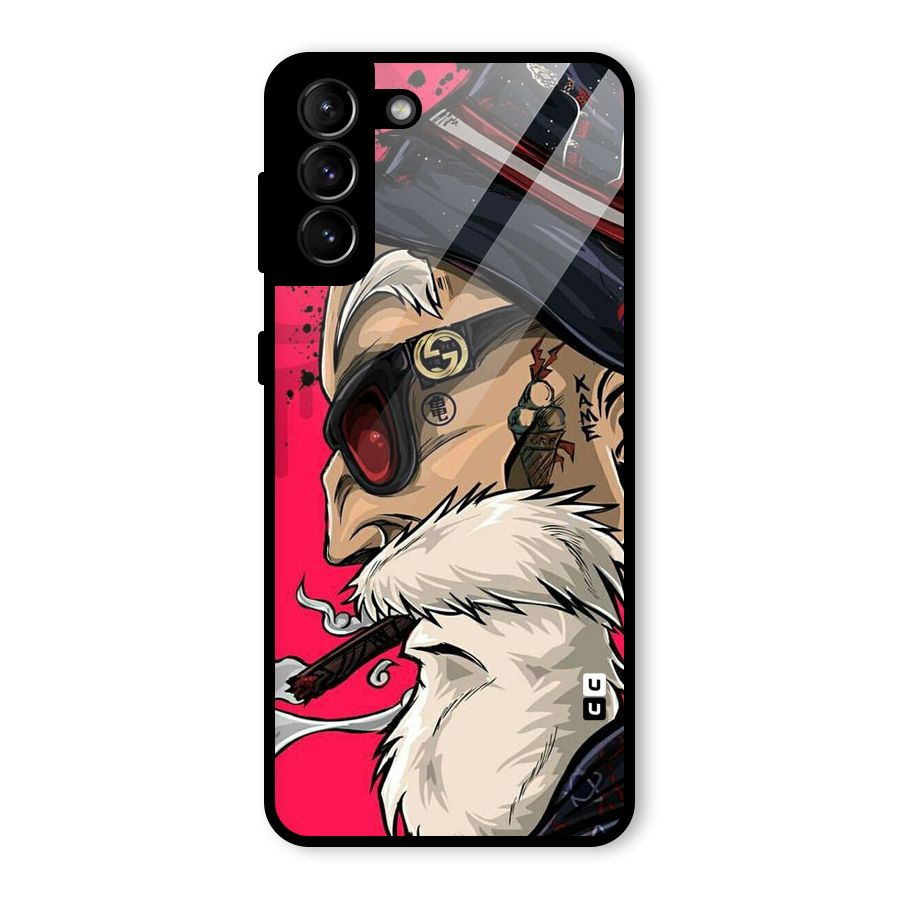Old Man Swag Glass Back Case for Galaxy S21 Plus