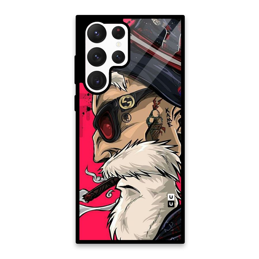 Old Man Swag Glass Back Case for Galaxy S22 Ultra 5G