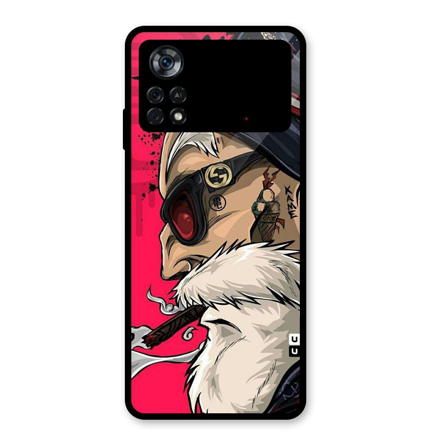 Old Man Swag Glass Back Case for Poco X4 Pro 5G