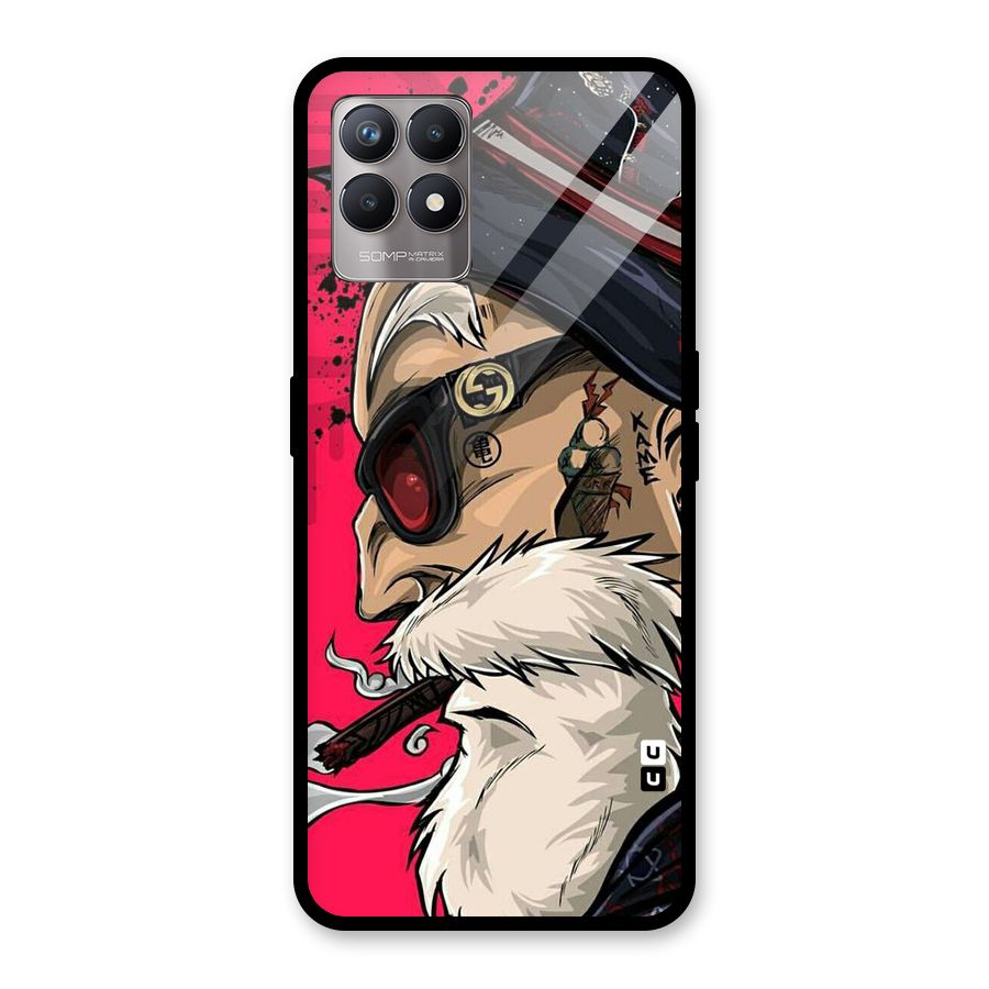 Old Man Swag Glass Back Case for Realme 8i