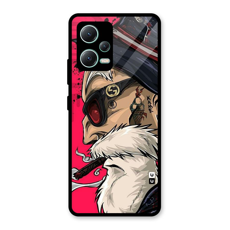 Old Man Swag Glass Back Case for Redmi Note 12 5G