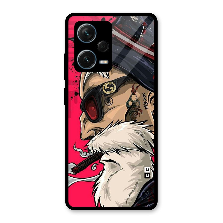 Old Man Swag Glass Back Case for Redmi Note 12 Pro Plus 5G
