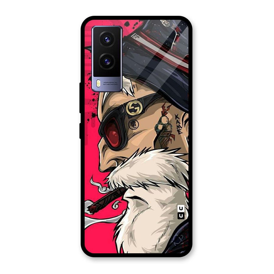 Old Man Swag Glass Back Case for Vivo V21e 5G