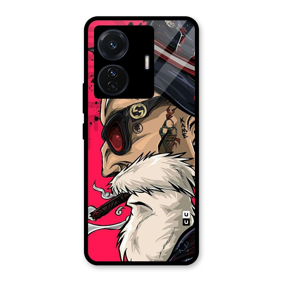 Old Man Swag Glass Back Case for Vivo iQOO Z6 Pro