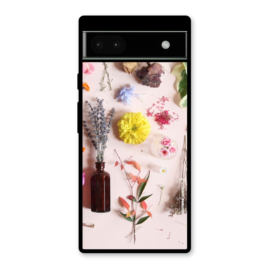 Old Petals Glass Back Case for Google Pixel 6a