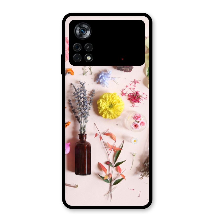 Old Petals Glass Back Case for Poco X4 Pro 5G