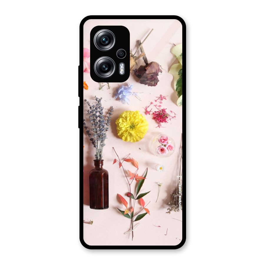 Old Petals Glass Back Case for Redmi K50i