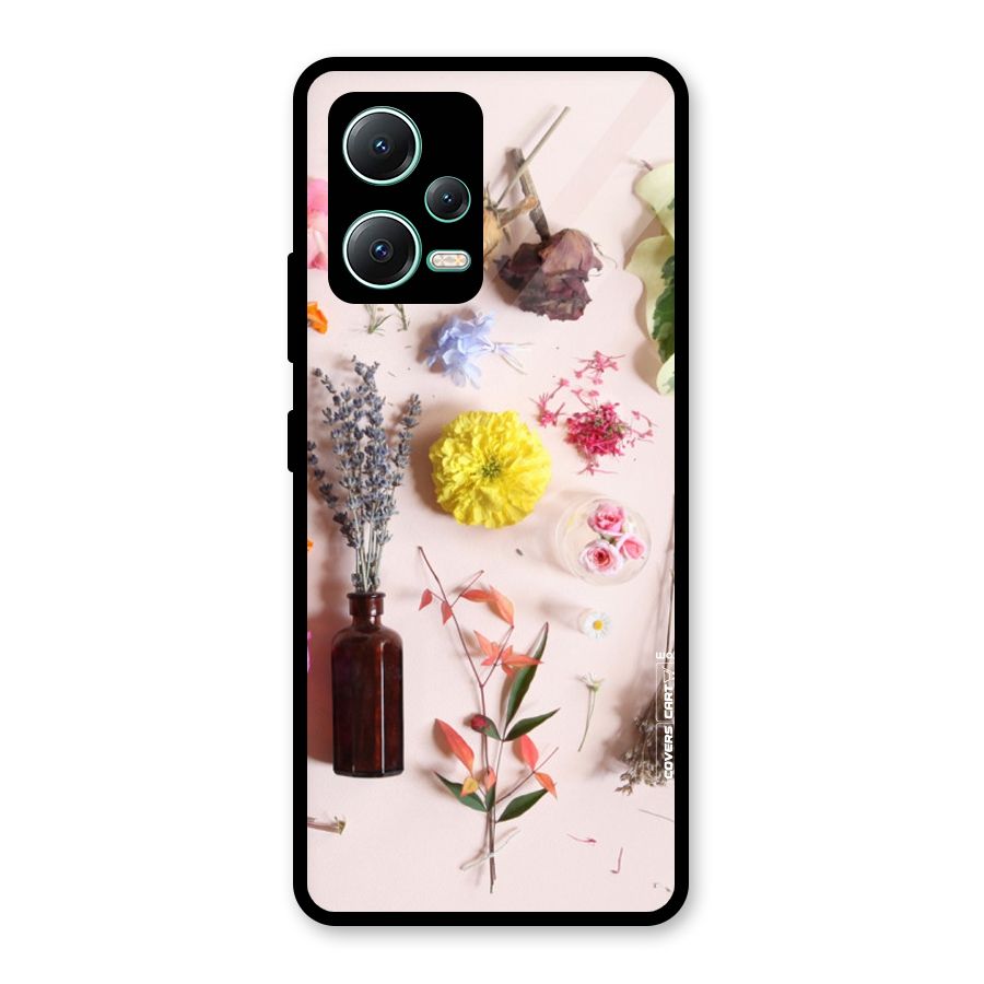 Old Petals Glass Back Case for Redmi Note 12 5G