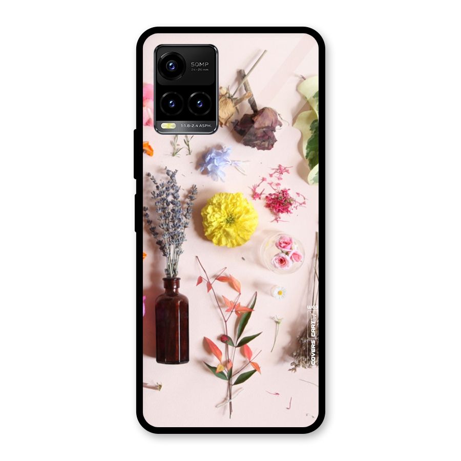 Old Petals Glass Back Case for Vivo Y21A
