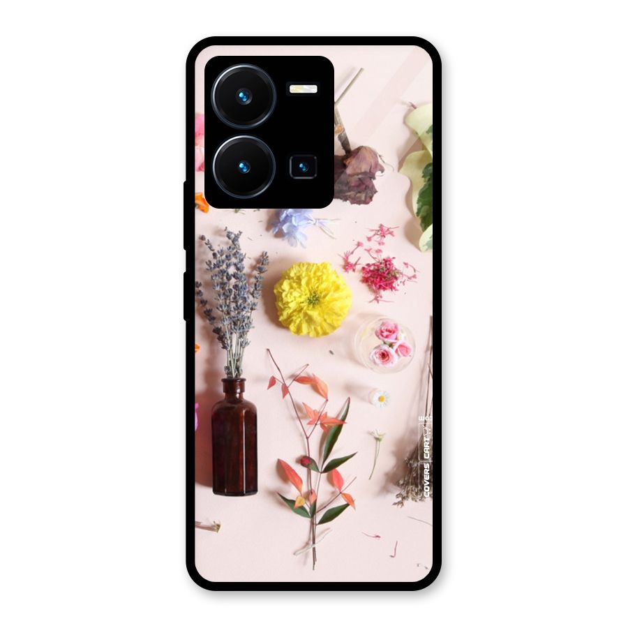 Old Petals Glass Back Case for Vivo Y35