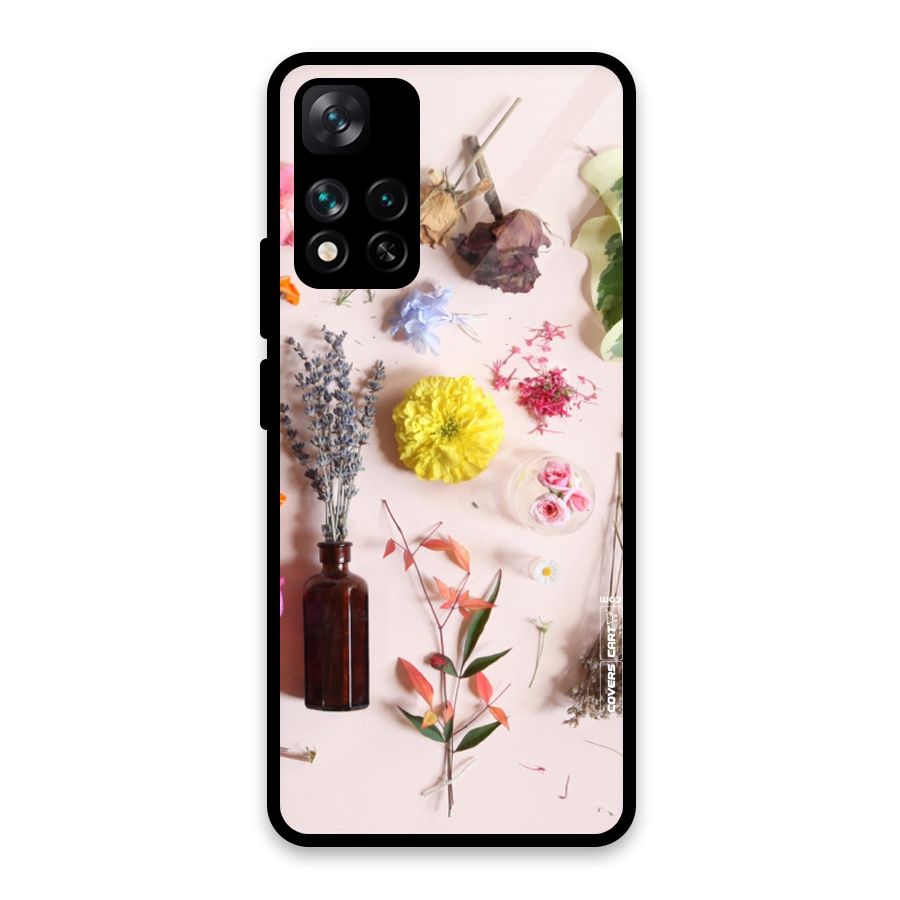 Old Petals Glass Back Case for Xiaomi 11i HyperCharge 5G