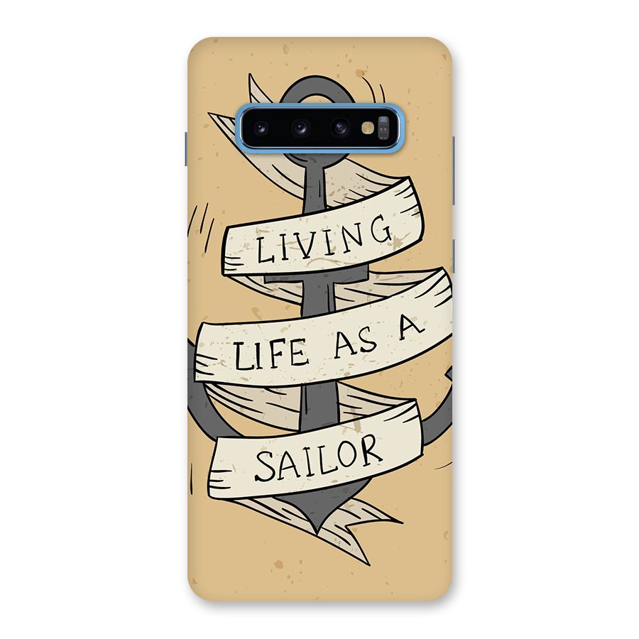 Old School Anchor Back Case for Galaxy S10 Plus