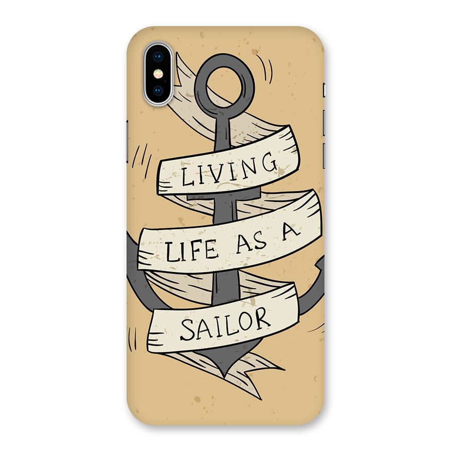 Old School Anchor Back Case for iPhone XS