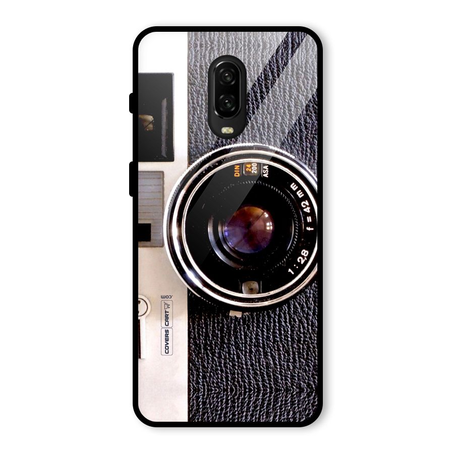 Old School Camera Glass Back Case for OnePlus 6T