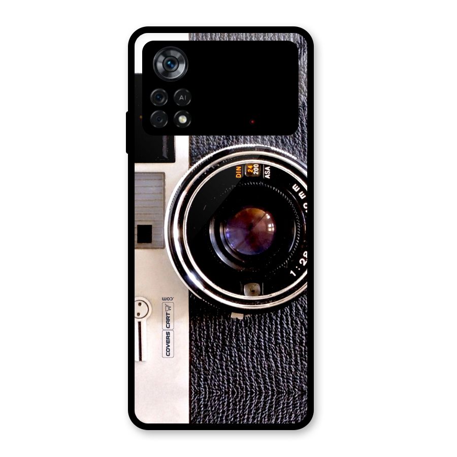Old School Camera Glass Back Case for Poco X4 Pro 5G