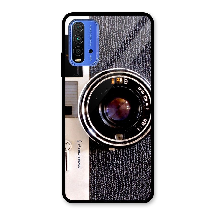 Old School Camera Glass Back Case for Redmi 9 Power