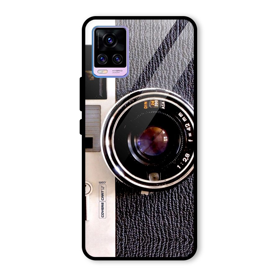 Old School Camera Glass Back Case for Vivo V20 Pro