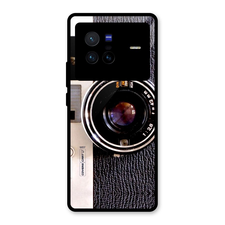 Old School Camera Glass Back Case for Vivo X80