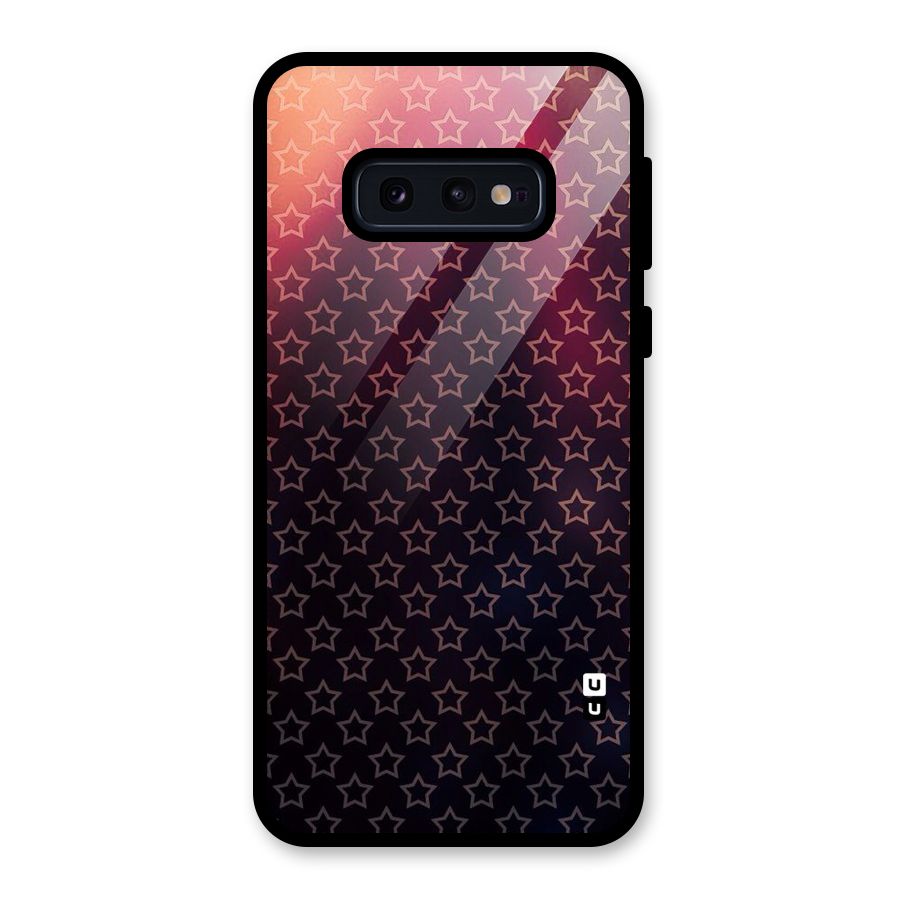 Ombre Stars Glass Back Case for Galaxy S10e