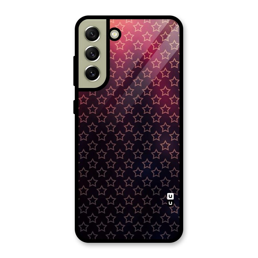 Ombre Stars Glass Back Case for Galaxy S21 FE 5G