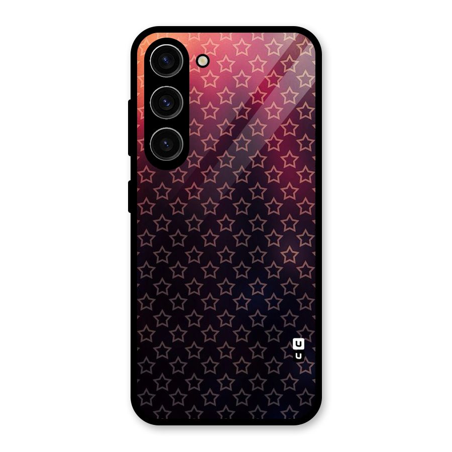 Ombre Stars Glass Back Case for Galaxy S23