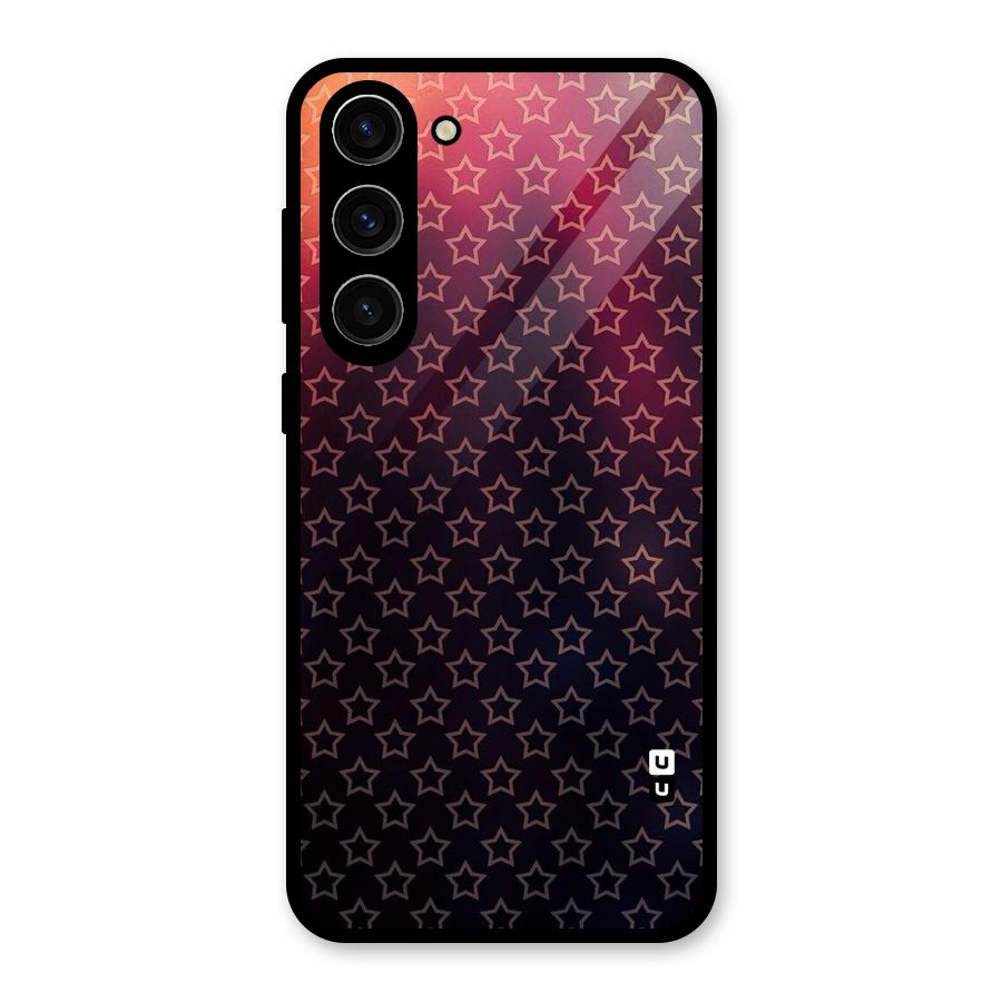 Ombre Stars Glass Back Case for Galaxy S23 Plus