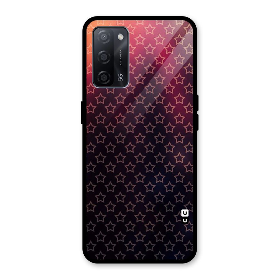 Ombre Stars Glass Back Case for Oppo A53s 5G