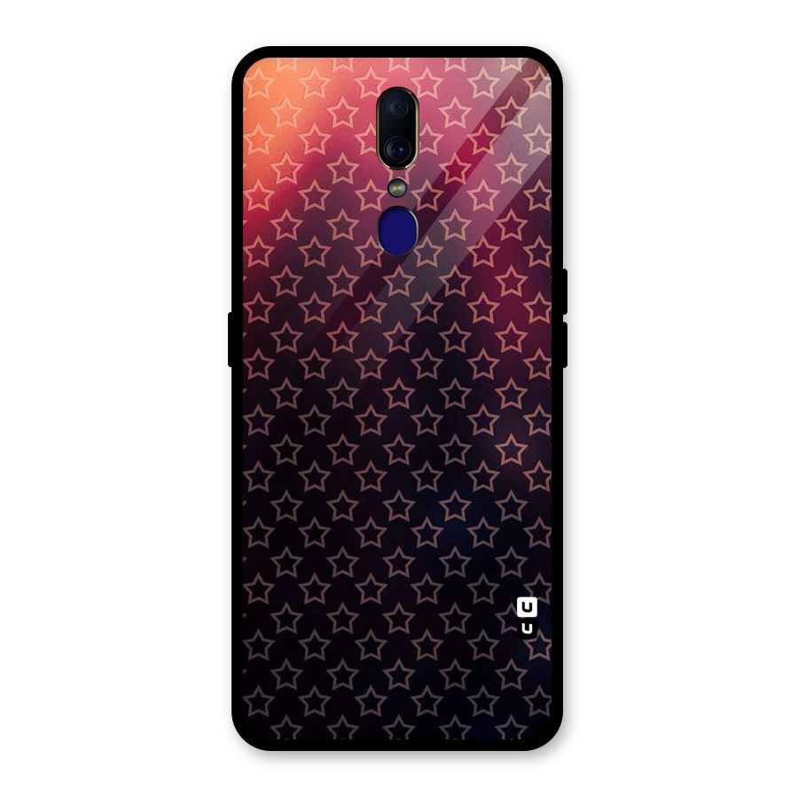 Ombre Stars Glass Back Case for Oppo F11