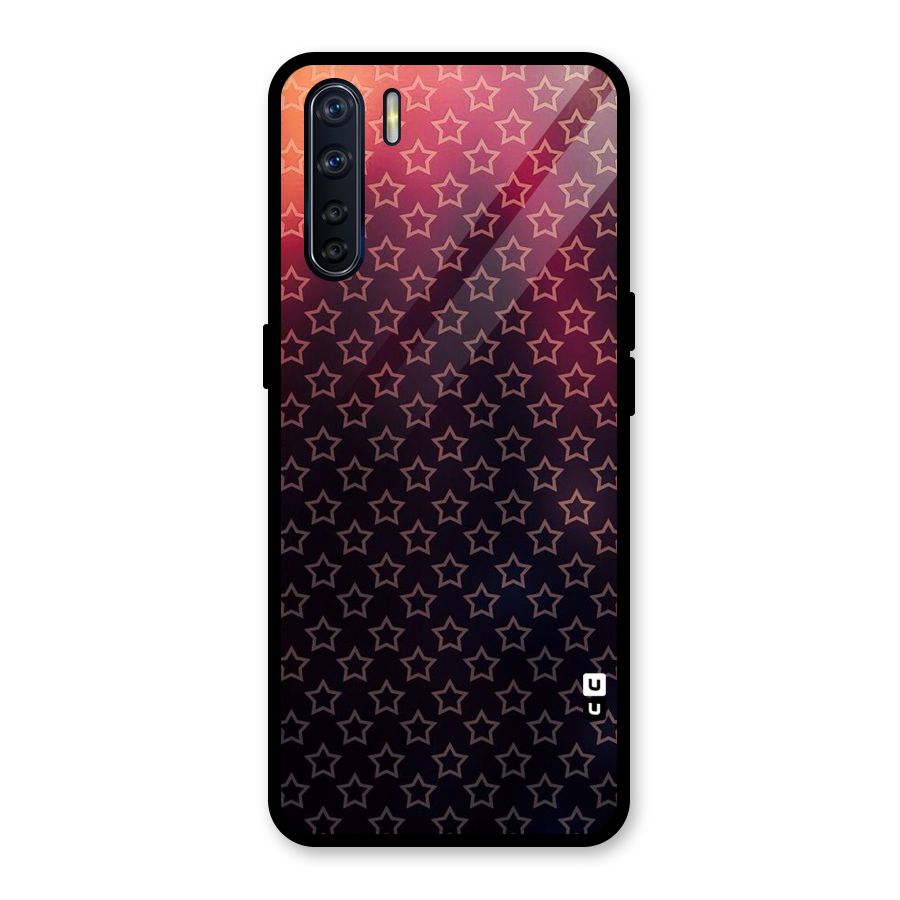 Ombre Stars Glass Back Case for Oppo F15