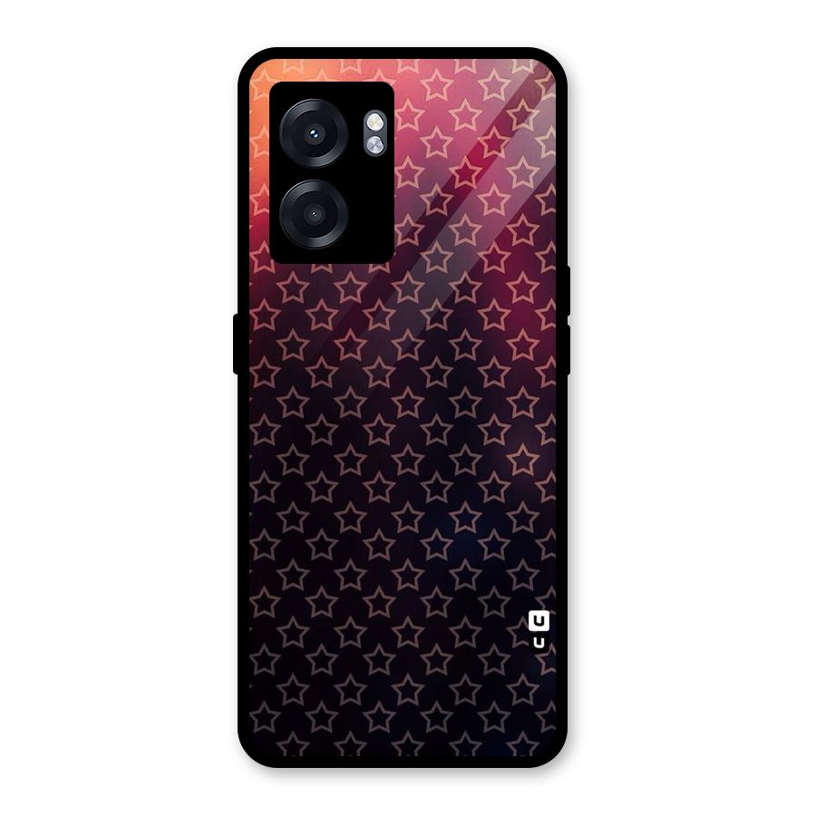 Ombre Stars Glass Back Case for Realme Narzo 50 5G